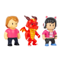 Набір колекціонних фігурок Stumble Guys Оператор Джина, Дракон Інферно, Міс Стамбл (SG2020-3)