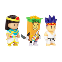Набір колекціонних фігурок Stumble Guys Сенсей Фаєрфіст, Клеопатра, Кілер (SG2020-4)