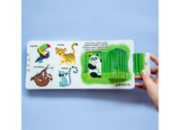 Книга с механизмом. Первая книга с движущимися элементами. Животные. Узнай, играй, крути, толкай (9789669878809)