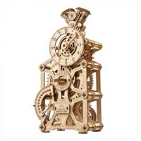 Деревянный механический 3D конструктор Ukrainian Gears Часы-двигатель (70217) 