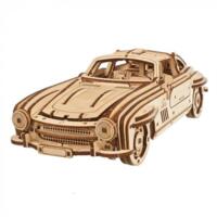 Деревянный механический 3D конструктор Ukrainian Gears Крылатое спорткупе (70205) 