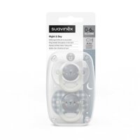 Ночная физиологическая пустышка Suavinex Медвежонок, 0-6 месяцев, 2 шт. (308212)