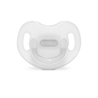 Анатомічна силіконова пустушка Suavinex Colour Essence, прозора, 6-18 місяців (308081) 