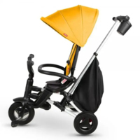 Складаний триколісний дитячий велосипед QPlay Nova+ Rubber Desert Yellow (5061047489970)