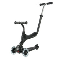 Трехколесный детский самокат 3 в 1 Qplay Sema Pro Led Black (ST-004SemaProBlack) 