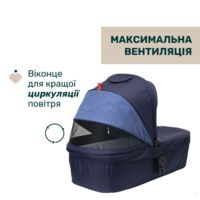 Коляска 2 в 1 Chicco Seety, темно-синій (87097.79.01)
