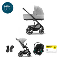 Коляска 3 в 1 Cybex Balios S BLK 2024 Lava Grey (522005363)