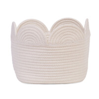 Кошик для іграшок Childhome Flower 30x20x15 см, білий (CCBAFL20)