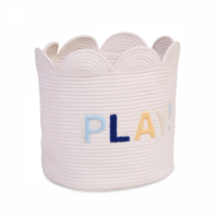 Корзина для игрушек Childhome Flower, 35x35x35 см, белая (CCBAFL35)