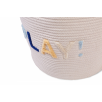 Корзина для игрушек Childhome Flower, 35x35x35 см, белая (CCBAFL35)