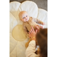 Килимок ігровий Childhome Flower, 110 см, білий/жовтий (CCPMFL)