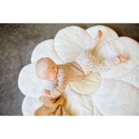 Килимок ігровий Childhome Flower, 110 см, білий/жовтий (CCPMFL)