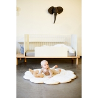 Килимок ігровий Childhome Flower, 110 см, білий/жовтий (CCPMFL)