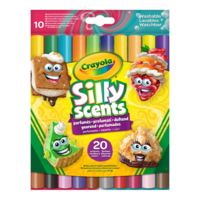 Набір двосторонніх фломастерів Crayola Silly Scents, широка лінія з ароматом, 10 шт. (58-8344) 