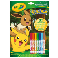 Розмальовка Crayola POKEMON 32 сторінки та 7 фломастерів (04-2746G) 