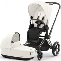 Коляска 2 в 1 Cybex Priam Off White, шасі Rosegold (819753337)