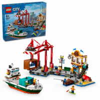Конструктор LEGO City Морська гавань із вантажним судном (60422) 