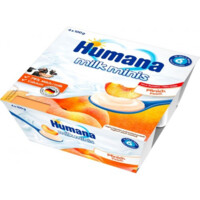 Продукт кисломолочний Humana з персиком 4 х 100 г (4031244273284) 