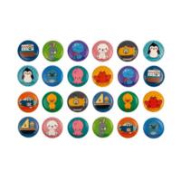 Набір іграшок для ванної Janod Гра-мемо, 24 ел. (J04714)