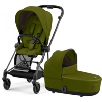 Коляска 2 в 1 Cybex Mios 4.0 Lux Khaki Green, шасі Matt Black (251908182543) 