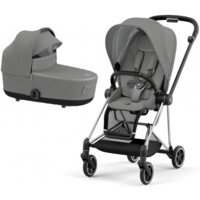 Коляска 2 в 1 Cybex Mios 4.0 Mirage Grey, шасі Chrome Black (251309290873) 