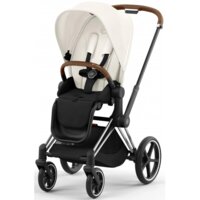 Коляска 2 в 1 Cybex Priam Off White, шасси Chrome Brown (819753319)