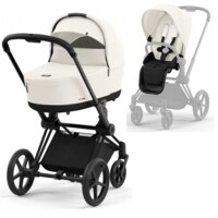 Коляска 2 в 1 Cybex Priam Off White, шасси Matt Black (819753297) 
