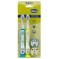 Зубна щітка Chicco на присосці, 3-6 років, 2 шт. (12084.11) 