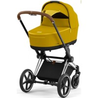 Коляска 2 в 1 Cybex Priam Mustard Yellow, шасі Chrome Brown (965399319)
