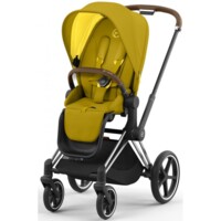Коляска 2 в 1 Cybex Priam Mustard Yellow, шасі Chrome Brown (965399319)