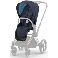 Коляска 2 в 1 Cybex Priam Lux Nautical Blue/Dark Navy, шасси Chrome Brown (947751319)