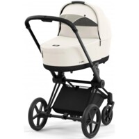 Коляска 2 в 1 Cybex Priam Off White/Leaf Green, шасси Matt Black (819773331)