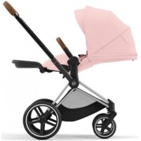 Коляска 2 в 1 Cybex Priam Off White/Peach Pink, шасси Chrome Brown (819763319)
