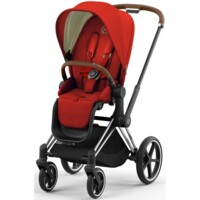 Коляска 2 в 1 Cybex Priam Mustard Yellow/Autumn Gold, шасси Chrome Brown (965405319)