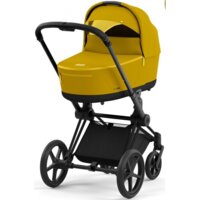 Коляска 2 в 1 Cybex Priam Mustard Yellow/Autumn Gold, шасі Matt Black (965405331)