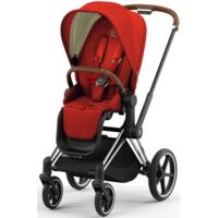 Коляска 2 в 1 Cybex Priam Lux Off White/Autumn Gold, шасси Chrome Brown (965819319)