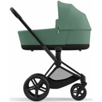 Коляска 2 в 1 Cybex Priam Lux Leaf Green/Onyx Black, шасі Matt Black (839739331)