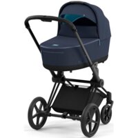 Коляска 2 в 1 Cybex Priam Lux Nautical Blue/Onyx Black, шасі Matt Black (947739331)