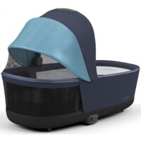 Коляска 2 в 1 Cybex Priam Lux Nautical Blue/Onyx Black, шасси Chrome Brown (947739319)