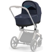 Коляска 2 в 1 Cybex Priam Lux Nautical Blue/Onyx Black, шасси Chrome Brown (947739319)