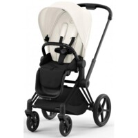 Прогулянкова коляска Cybex Priam Off White, шасі Matt Black (753297) 