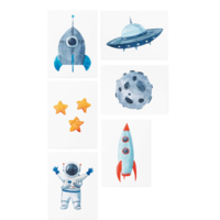 Набір тату для тіла TATTon.me Space Set (4820191130999) 