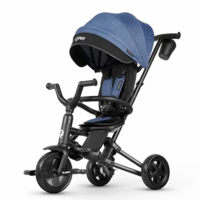 Велосипед складаний триколісний QPlay Nova Niello Blue (S700-12Nova+EvaBlue) 