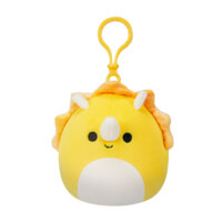 М'яка іграшка на кліпсі Squishmallows Трицератопс, 9 см (SQCP00216) 