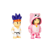 Набор коллекционных фигурок Stumble Guys Сэнсэй Фаерфист и Мяумер (SG2015-3)