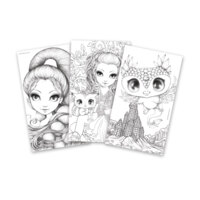 Набір для творчості Nebulous Stars Розмальовка з водою, білі аркуші: Візьми в дорогу (11452)