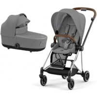 Коляска 2 в 1 Cybex Mios 4.0 Mirage Grey, шасі Chrome Brown (250709290873) 
