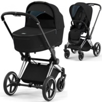 Коляска 2 в 1 Cybex Priam Sepia Black, шасі Chrome Black (799733499) 