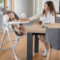 Стілець для годування дитини FreeON 2 in 1 Oli Light Grey (47412)