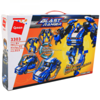 Конструктор Brick Qman Blast Ranger Робот-Спорткар (3303)